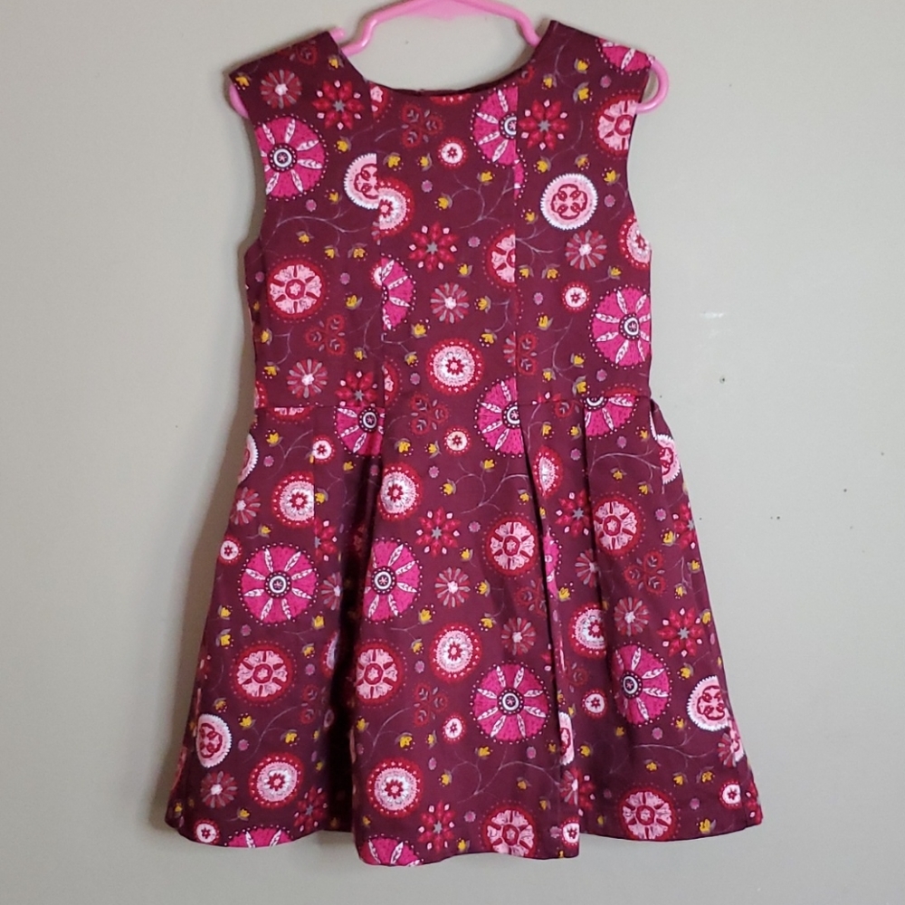 Oshkosh Genuine Kids maroon floral dress size 5T